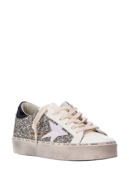 Sneaker in  vitello bianca/nera/tono arge Golden Goose | GWF00118F00538382536